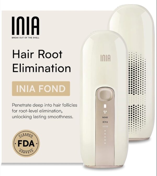 INIA Laser Hair Removal Device for Women and Men, INIA Fond Hair Remover with Long-Lasting in Hair Reduction for Body&Face, Safe at-home Results for Armpits, Bikini and Legs | EZ Auction