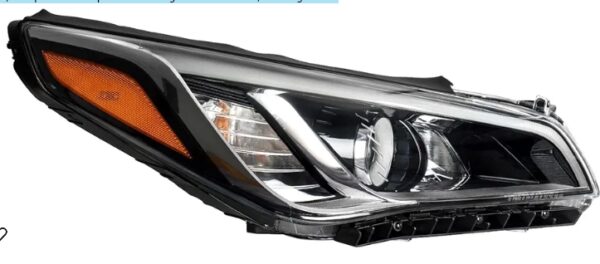 Torchbeam Headlight Assembly, Fit for Sonata SE, Sport, Limited, Hybrid Limited 2015-2017, Sonata Sport 2.0T, Limited 2.0T 2017, Bumper Headlamp Black Housing Amber Reflector, Passenger Side | EZ Auction