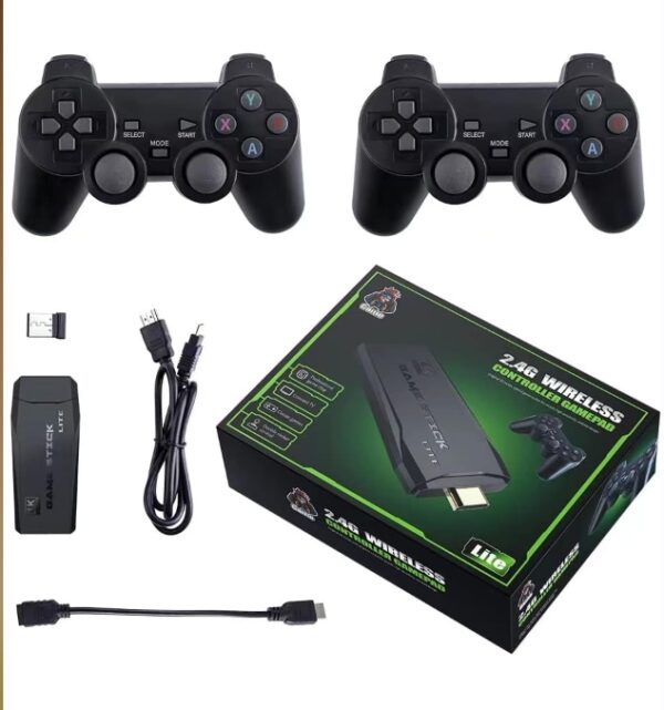 Wireless Retro Gaming Console, 9 Classic Emulators, Plug and Play Video Game Stick Built-in 10000+ Classic Games, 4K HD HDMI Output for TV with Dual 2.4G Wireless Controllers (64G) | EZ Auction