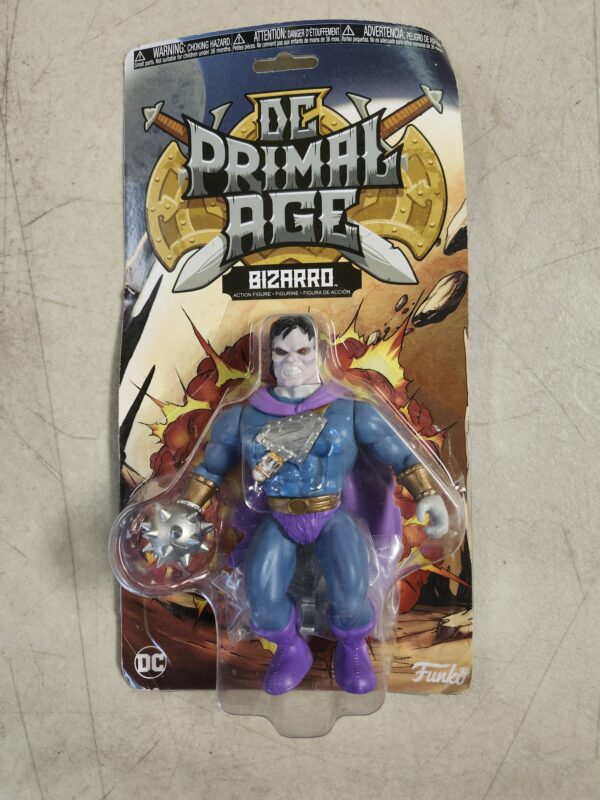 Bizarro: Fun ko Primal Age Mini Action Figure Bundle with 1 D .C . Theme Compatible Trading Card (35328) | EZ Auction