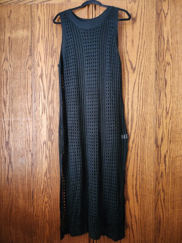 ***Size XL***shermie Women's Crochet Swimsuit Cover Up Sleeveless Side Slit Long Beach Dress | EZ Auction