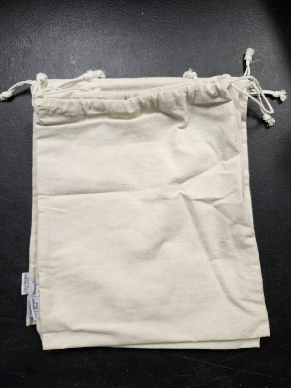 Organic Cotton‌ ‌Produce‌ ‌Bags,‌ 5 Pcs 11.5x13.5 ‌Large,‌ Organic and ‌Reusable‌ ‌Canvas‌ ‌Muslin‌ ‌‌‌Drawstring‌ ‌‌Sack‌ ‌for‌ Organizing, ‌Shopping,‌ Storage,‌ ‌Grocery,‌ Dust Cover, and ‌Gift | EZ Auction