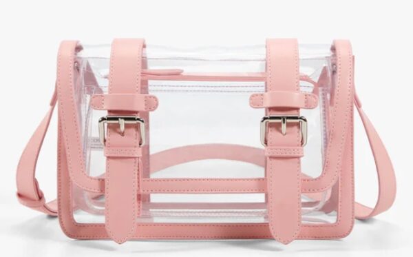 Jane Messenger Bag Clear Blush | EZ Auction