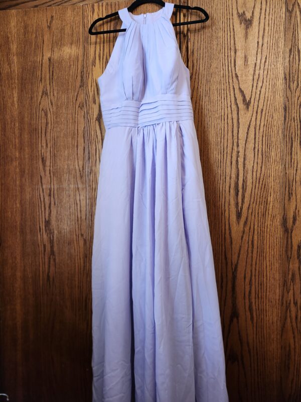 ***Size 12***Long Bridesmaid Dresses Halter A-Line Ruched Chiffon Brides Maid Prom Dress for Women | EZ Auction