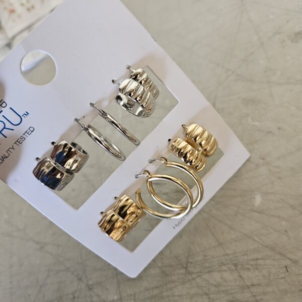 Set of 6 pairs of Hypo-allergenic earrings | EZ Auction