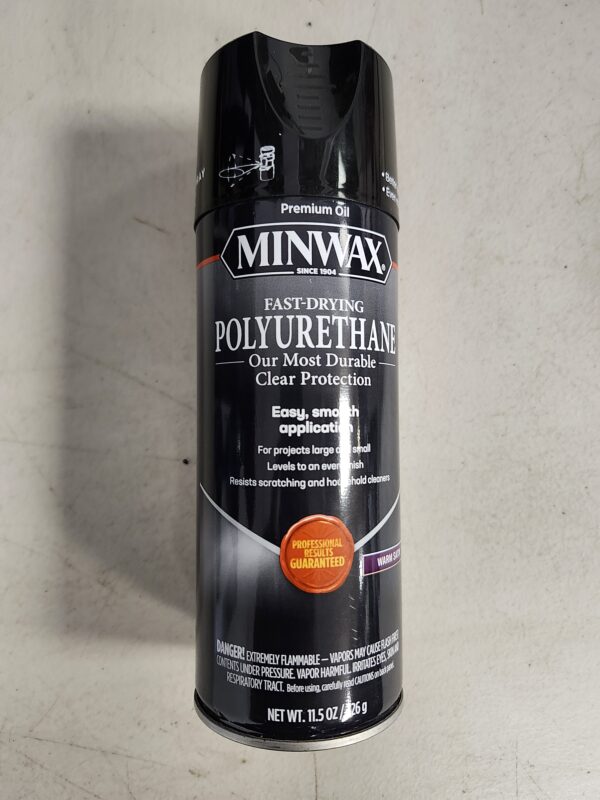 Minwax 33060000 Fast-Drying Polyurethane Aerosol, 11.5 Ounce, Satin New | EZ Auction