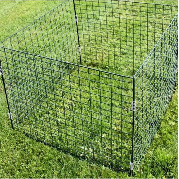 Sustainable Backyard Wire Compost Bin. Rust Proof Powder Coating. Easily Assembled Backyard Compost Bin, Great for Backyard composting. Designed in USA. (Pack of 3) | EZ Auction