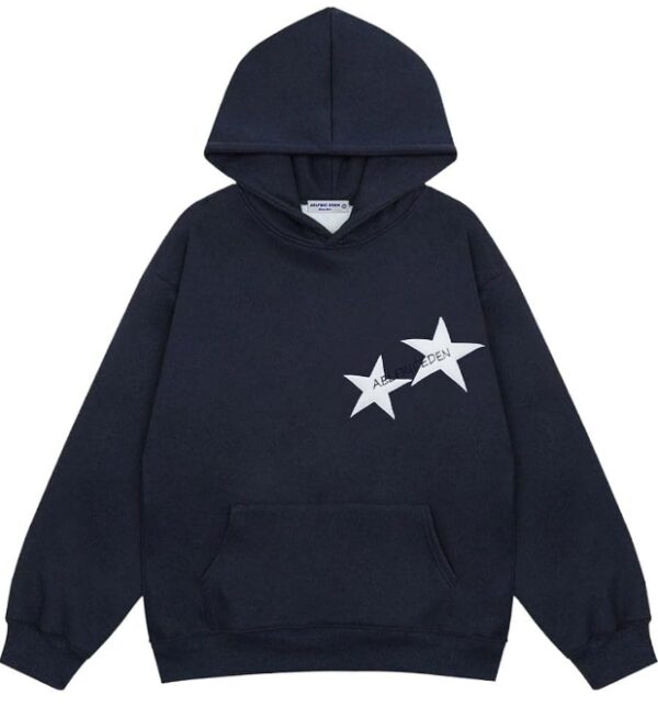 ***Size Medium***Aelfric Eden Mens Star Oversized Hoodie Print Streetwear Casual hoodies y2k Hooded Sweatshirt | EZ Auction