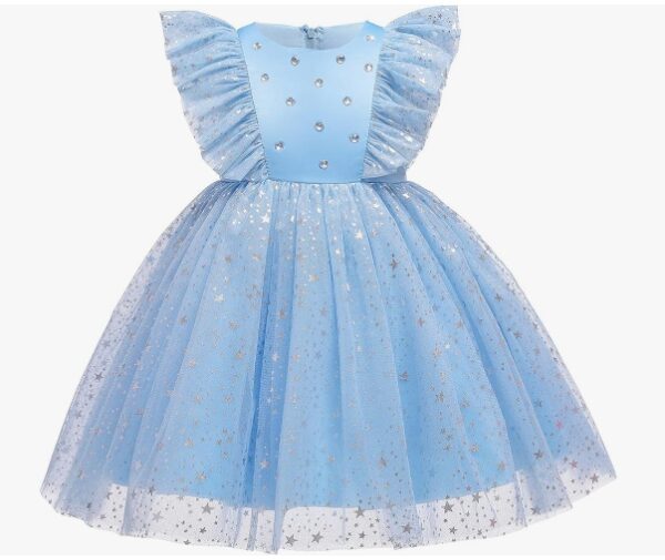 ***Looks Like A Size 3-4T***Nileafes Toddler Baby Girls Birthday Tulle Princess Dress Party Tutu Dresses | EZ Auction