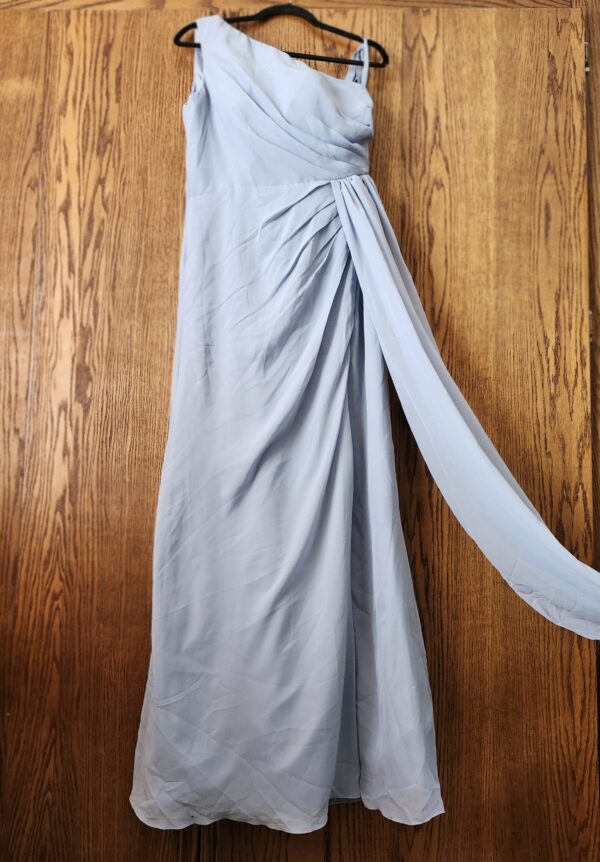 ***Looks Like A Size Medium***lkmnn One Shoulder Bridesmaid Dresses for Women Side Slit Pleated Formal Dress IK009 | EZ Auction