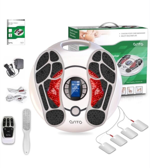 EMS Foot Massager for Neuropathy, FSA HSA Approved Products, Foot Massager Circulation Stimulator, Foot Massager for Circulation and Pain Relief, 25 Modes 99 Intensities, Ideal Gift for Women/Men | EZ Auction