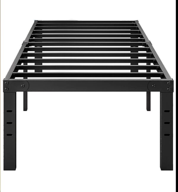 Tooyyer Metal Twin Size Bed Frame 18inch High 3000 lbs Heavy Duty Steel Slat Mattress Support Easy to Assembly No Box Spring Needed Non-Slip Support Noise Free Bed Twin | EZ Auction