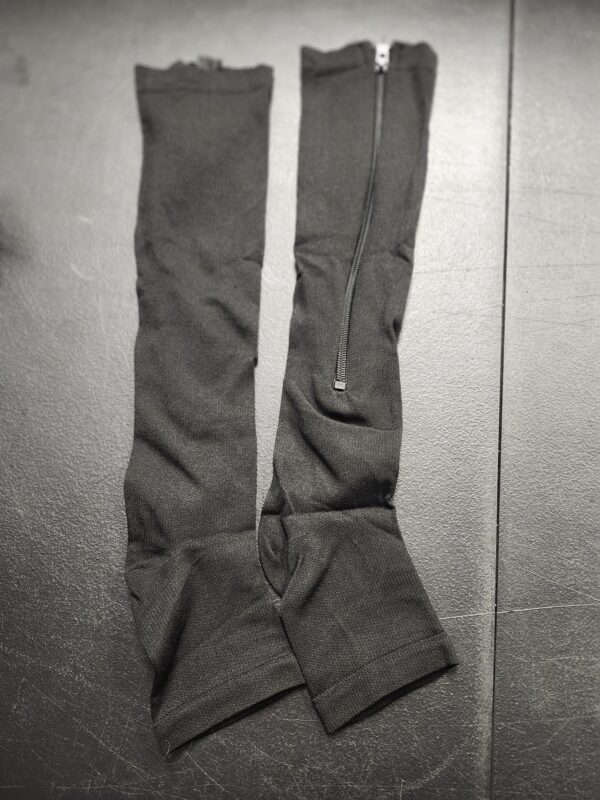 Ailaka Zipper 20-30 mmHg Compression Socks for Women & Men, Knee High Open Toe | EZ Auction