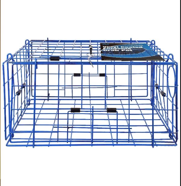 A1FISHER Foldable Crab Trap Vinyl Coated Steel Wire 24''x24''x12'' 2PCS/Crab Trap Kit | EZ Auction