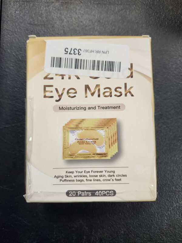 ***USED INCOMPLETE***POSTA 24K Gold Eye Mask, 20 Pairs Eye Treatment Mask With Collagen, Under Eye Mask Treatment for Puffy Eyes, Dark Circles Corrector, Used for Eye Bags, Anti Aging Patches Luxury Gift for Women and Men | EZ Auction