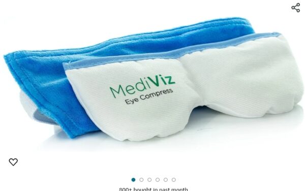 Mediviz Warm Compress Eye Mask - Moist Heat Compress for Irritated Eyes and Eyelid Lumps and Bumps | EZ Auction