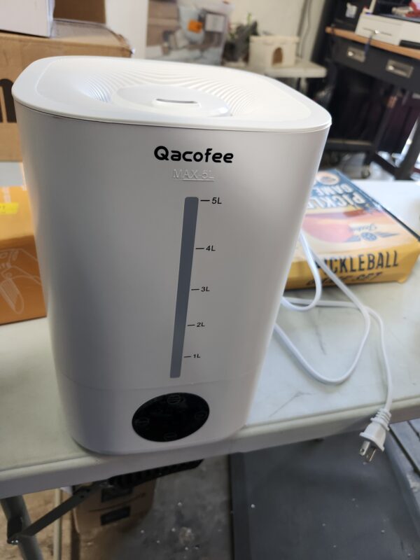 5L Humidifiers for Bedroom, Qacofee Humidifier, Whisper-Quiet Air Humidifier for 50H Runtime, Auto Shut-Off Ultrasonic Humidifiers for Home, Baby, Plant, Nursery, Easy to Fill and Clean | EZ Auction