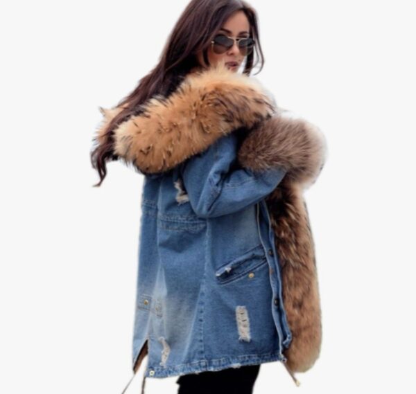 ***Size Medium***Roiii Women Thicken Warm Winter Coat Hood Down Parka Faux Fur Outdoor Overcoat Long Jacket Outwear | EZ Auction