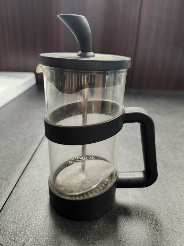 ***USED REFER TO PICTURES***RAINBEAN Mini French Press Coffee Maker 1 Cups, 12oz Coffee Press, Perfect for Coffee Lover Gifts Morning Coffee, Maximum Flavor Coffee Brewer with Stainless Steel Filter, 350ml - Small | EZ Auction