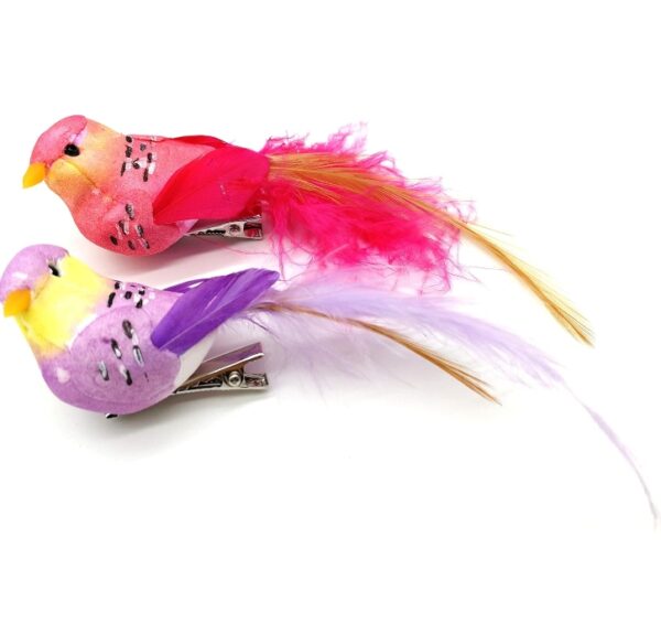 4pcs Artificial Simulated Foam Birds Feather Mini Love Birds for Craft Home Ornaments Garden Wedding Decoration Embellishing 10cm/3.93inch (Clip) | EZ Auction
