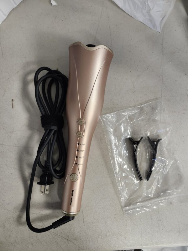 Auto Hair Curler, Automatic Curling Iron Wand with 1" Large Rotating Barrel & 4 Temps & 3 Timer Settings, Curling Iron with Dual Voltage, Auto Shut-Off, Fast Heating for Hair Styling | EZ Auction