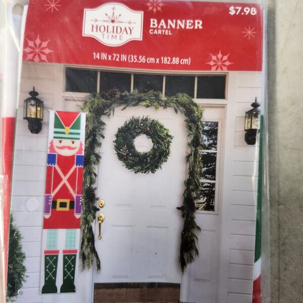 Holiday Time Nutcracker Wall Banner | EZ Auction