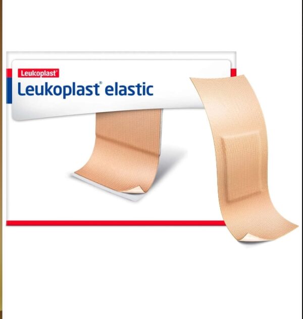 Leukoplast Elastic Fabric Adhesive Latex Free Bandages Strip 1 1/2" x 2" (100 in Box) | EZ Auction