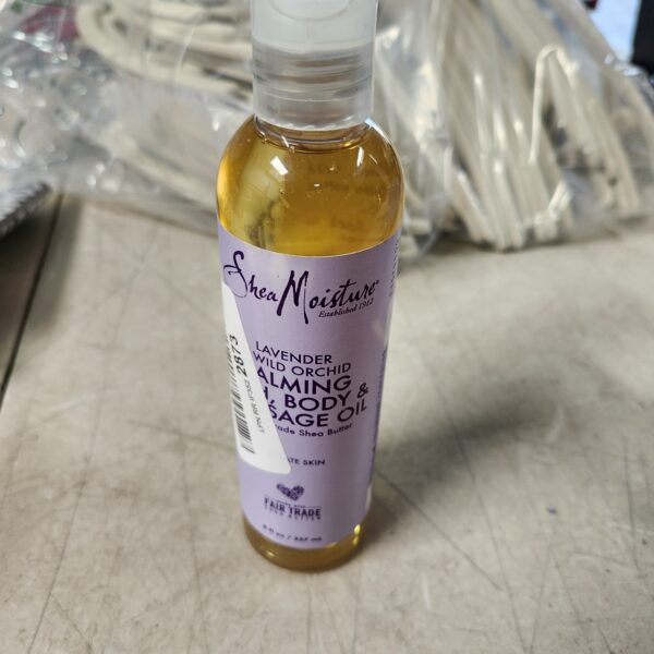 SheaMoisture Bath, Body and Massage Oil Lavender Wild Orchid Calming Moisturizer for Sensitive Skin 8 oz | EZ Auction