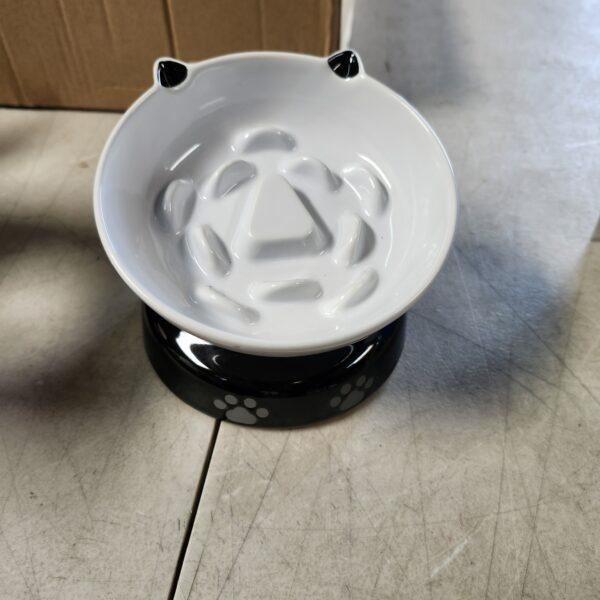 Y YHY Slow Feeder, Elevated Food Bowl Tilted Design for Dog and Cat for Dry and Wet Food | EZ Auction