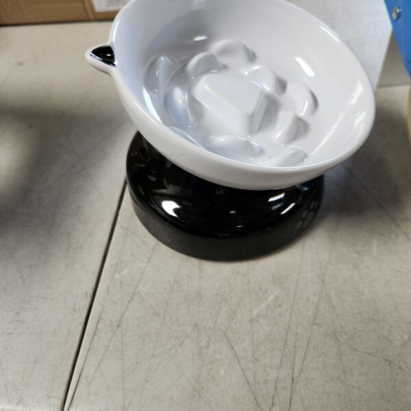 Y YHY Slow Feeder, Elevated Food Bowl Tilted Design for Dog and Cat for Dry and Wet Food | EZ Auction