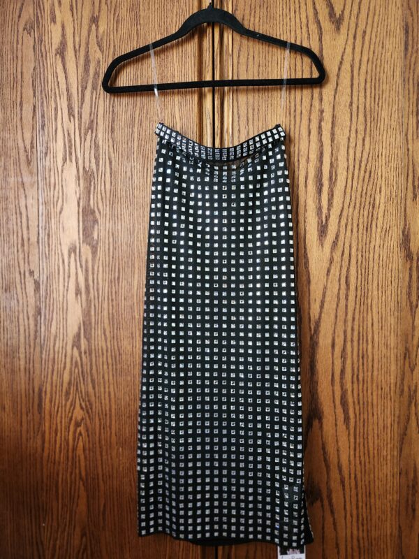 ***Medium***Waverly Rhinestone Crystal Black Midi Skirt | EZ Auction