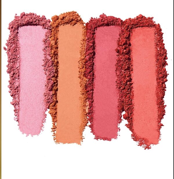 e.l.f. Cosmetics Powder Blush Palette, Four Blush Shades for Beautiful, Long-Lasting Pigment, Light | EZ Auction