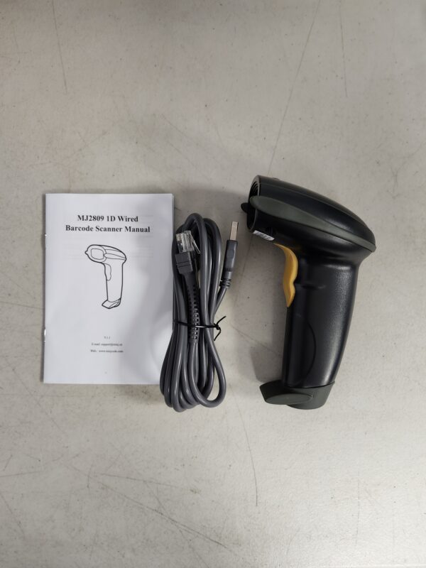 USB Laser Barcode Scanner Wired Handheld Bar Code Scanner Reader Black | EZ Auction