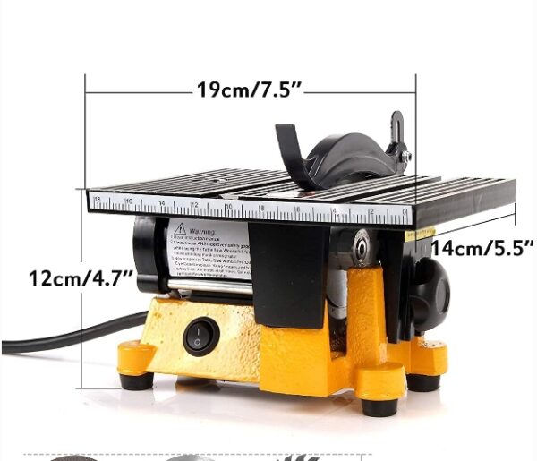 4" 60W Mini Table Saw Top Cut Off Miter Saw for Precision Cut Metal Wood Frame Molding | EZ Auction