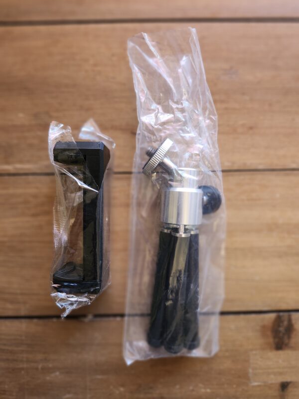 Mini Tripod for Webcam and Phone, Metal Extendable Webcam Stand with Phone Holder, Tripod for Webcam Black | EZ Auction