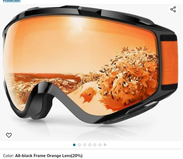 findway Ski Goggles OTG - Over Glasses Snow/Snowboard Goggles for Men, Women & Youth - 100% UV Protection | EZ Auction