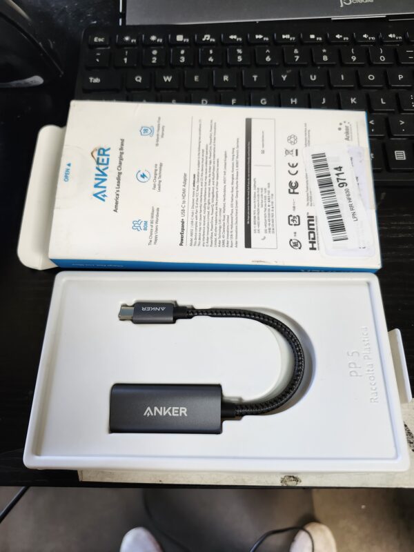 Anker USB C to HDMI Adapter (@60Hz), 310 USB-C (4K HDMI), Aluminum, Portable, for MacBook Pro, Air, iPad pROPixelbook, XPS, Galaxy, and More | EZ Auction