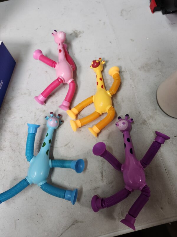 4Pcs Suction Cup pop Tube Giraff Toys, Fidget Toys for Kids Girls,Toddler Toys Age 1-2-4,Kids Toys,Sensory Toys for Kids 5-7,Suction Cup pop Tube Toys (4 Pack Giraff) | EZ Auction