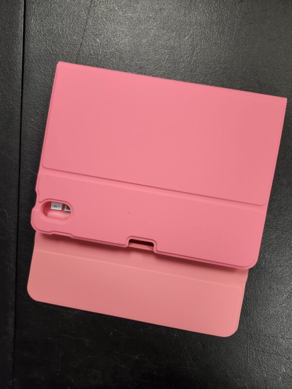iPad 10th Generation Case with Keyboard (10.9", 2022), Smart Keyboard Folio Cover with Pencil Holder, Multi-Touch Trackpad, 7 Color Backlit, Detachable Keyboard for iPad 10th Gen (Pink) | EZ Auction