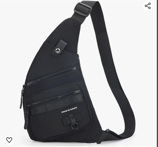 Qidelong Umhängetasche Anti-Diebstahl – Leicht, 20x35x2 Cm, Mit Verstellbarem Gurt (80–150 Cm)