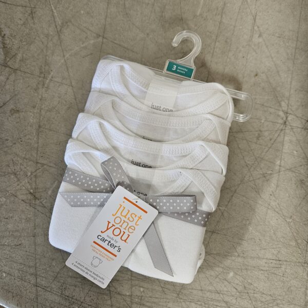 3 Months* Just One You by Carter's Unisex Baby 4 Pack Short-sleeve Bodysuit - White | EZ Auction