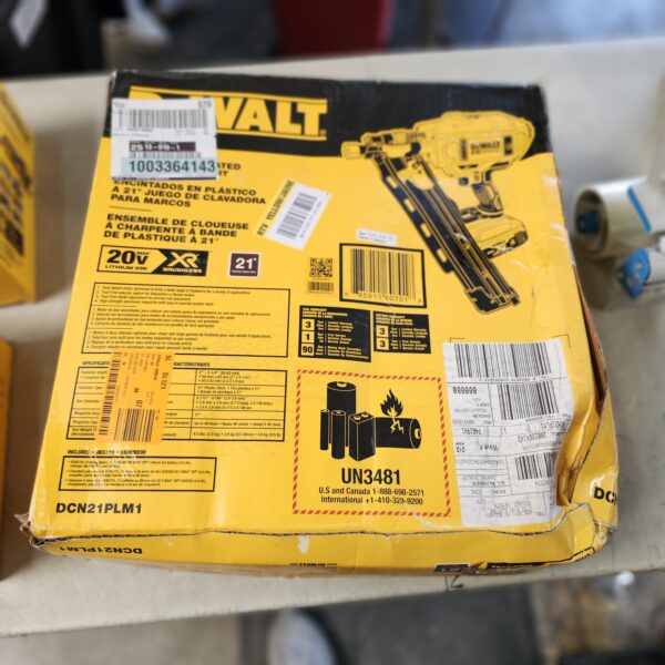 DEWALT 20V MAX XR Lithium-Ion Cordless Brushless 2-Speed 21° Plastic Collated Framing Nailer with 4.0Ah Battery and Charger | EZ Auction