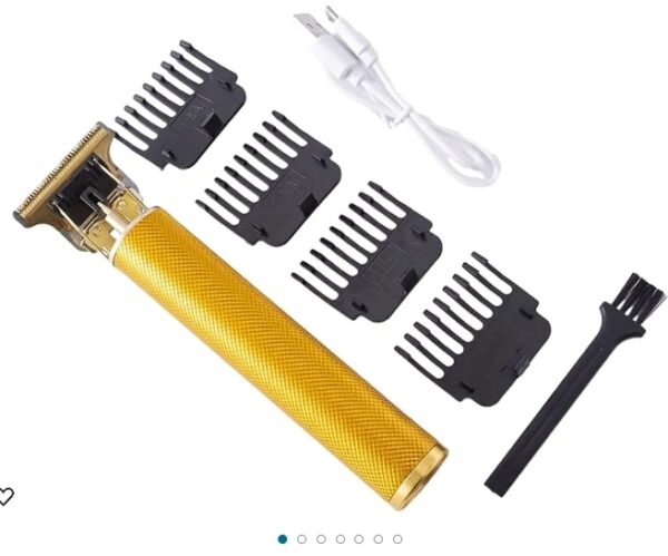 ***USED***Feya Multi-Function Shaver Hair Clippers for Men - Cordless Rechargeable Hair Trimmer with Metal Body - Cutting Grooming Kit, Beard Shaver - Professional Barber Shop Style (Golden) | EZ Auction