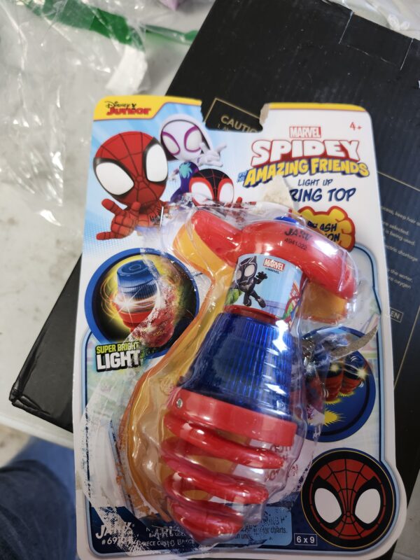 JA-RU Light Up Spinning Top Spiderman & Friends Marvel Style, UFO Spin Toys, Flashing LED Lights, Fun Kids Birthday Gifts, Goodie Bag Fillers, Spinner Toy Birthday Supplies for Boy & Girl B-6910-1 | EZ Auction