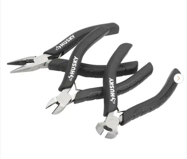 Husky Mini Pliers Set (3-Piece) | EZ Auction