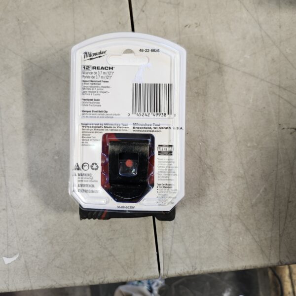 Milwaukee Compact 25 ft. SAE Tape Measure with Fractional Scale and 9 ft. Standout | EZ Auction