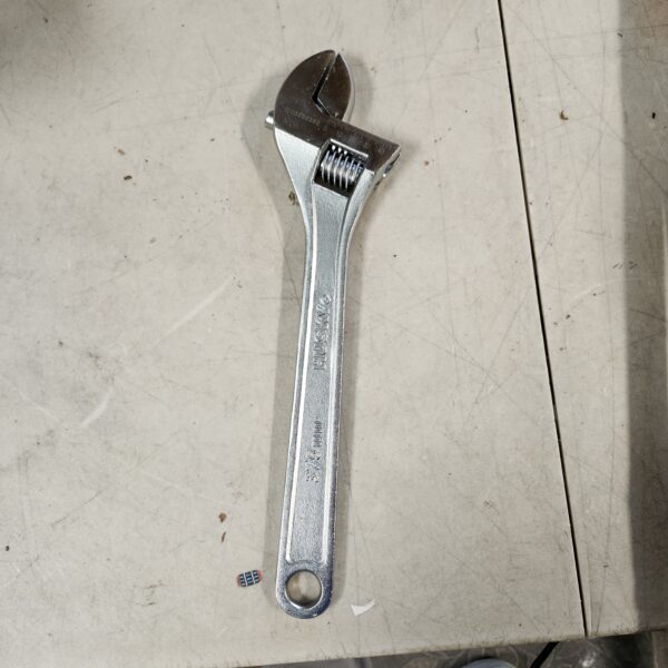 HUSKY 15 in. Chrome Adjustable Wrench | EZ Auction