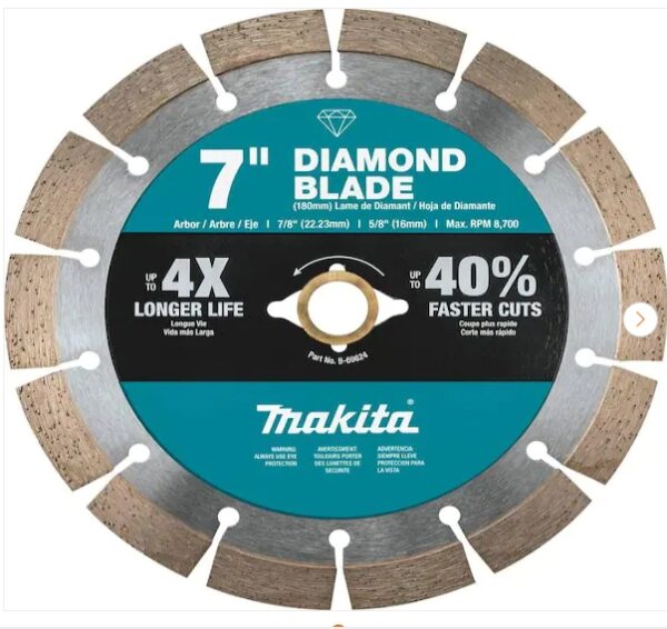 Makita 7 in. Segmented Rim Diamond Blade for General Purpose | EZ Auction