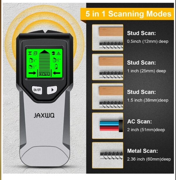 Stud Finder Wall Scanner - 5 in 1 Stud Finder Tool with Intelligent Microprocessor Chip and HD LCD Display, Stud Detector Beam Finders for the Center and Edge of Wood AC Wire Metal Studs Joist Pipe | EZ Auction