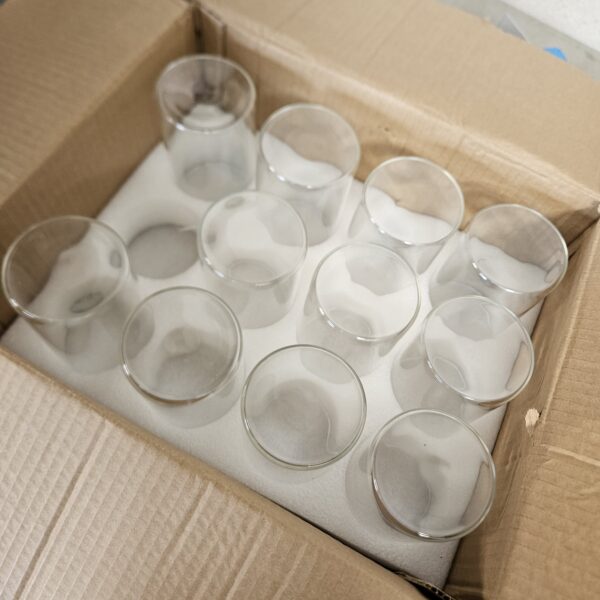 11 Pack Clear Glass Cylinder Vases, Table Flowers Vase,for Wedding Decorations and Formal Dinners (6 Inch) | EZ Auction